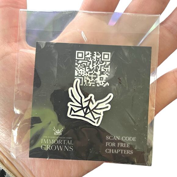 Beacon Box Immortal Crowns Series by J.D. Netto Enamel Pin - June 2022 Pride Box - Picture 4 of 5